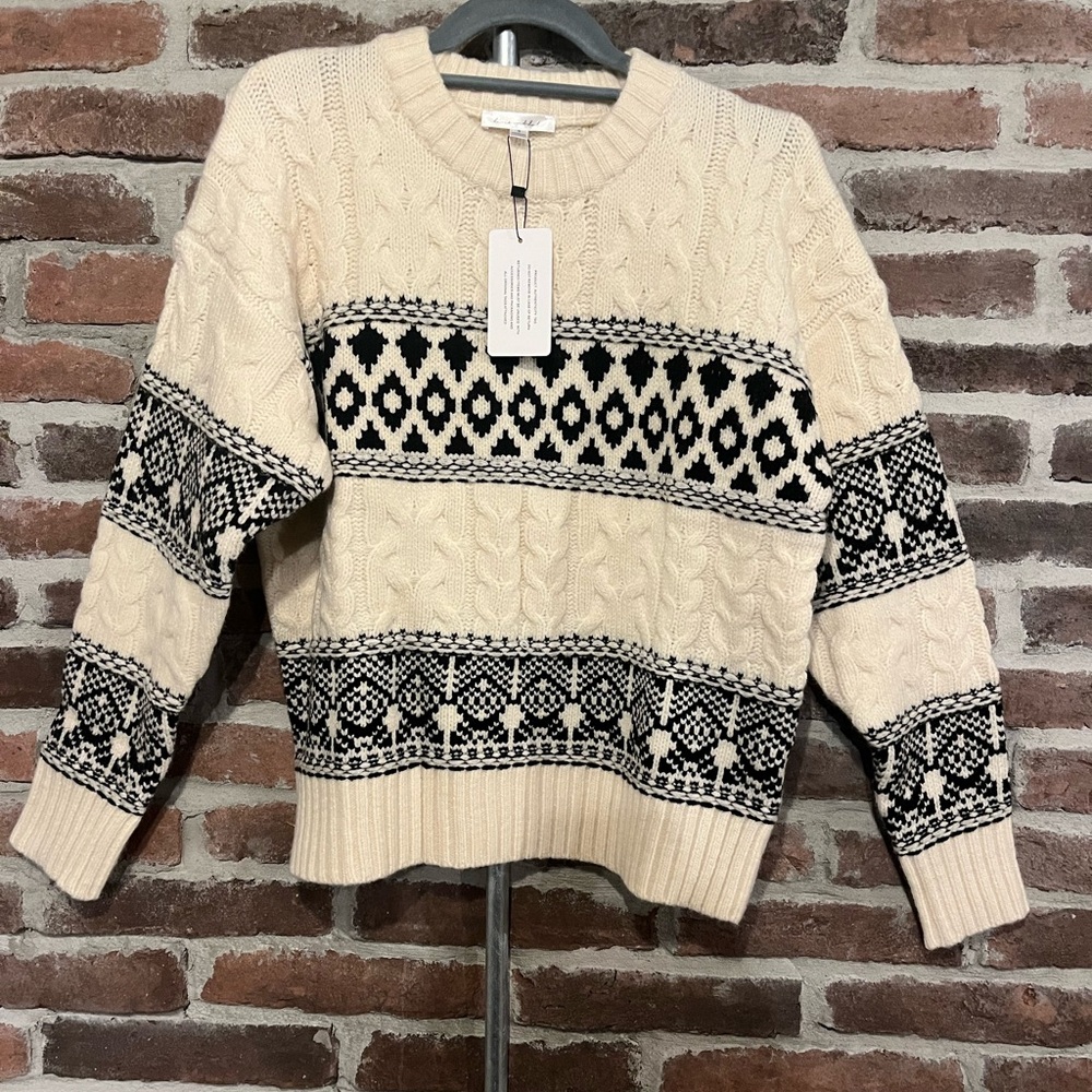 NWT Line & Dot Montana Faire Isle Sweater Size Small - Picture 5 of 14
